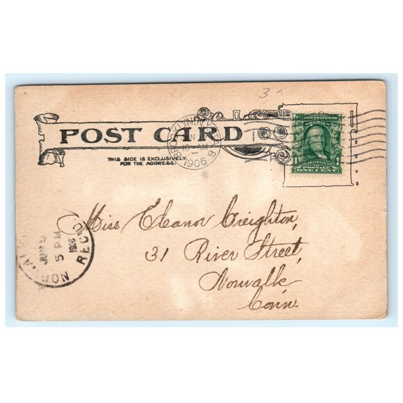 VTG Postcard Coney Island New York Shooting Chutes Amusement Park‎ Posted 1906 - Picture 2 of 2